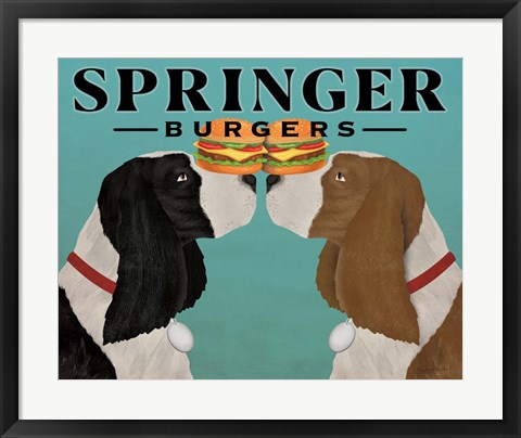 Framed Springer Burgers Print