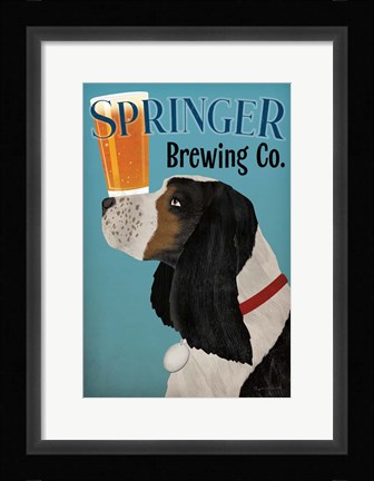 Framed Springer Brewing Co Print