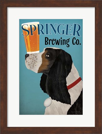 Framed Springer Brewing Co Print