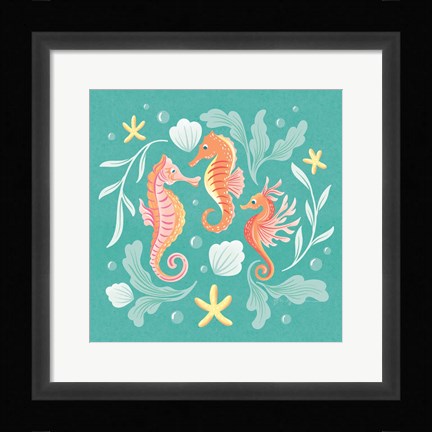 Framed Under the Sea V Print