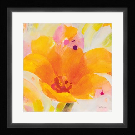 Framed Bright Tulips I Print