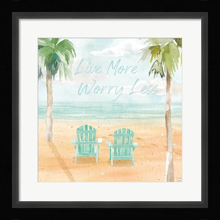 Framed Surfs Up IV Live More Print