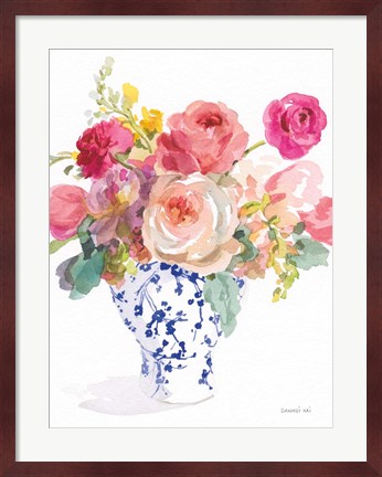 Framed Sunday Bouquet II Print