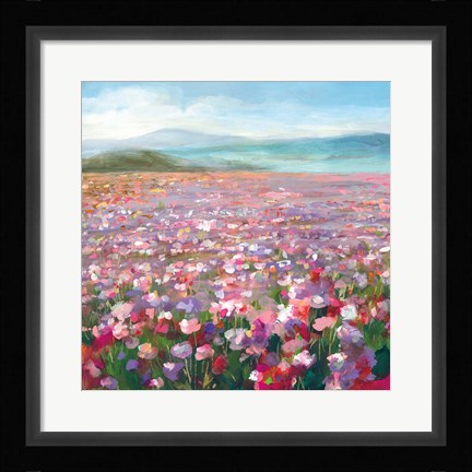 Framed Headland Wildflowers Print