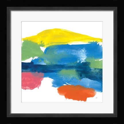 Framed Jewel Abstraction II Print