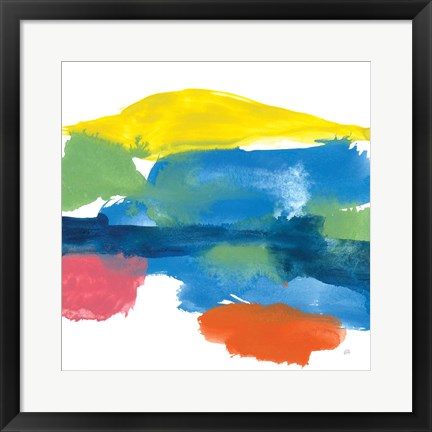 Framed Jewel Abstraction II Print