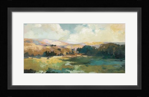 Framed Daybreak Valley Neutral Crop Print