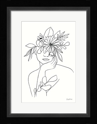 Framed Rooted III BW Print