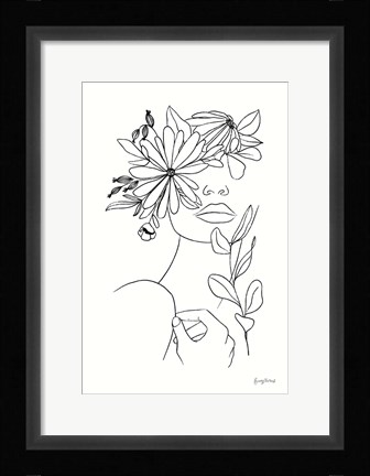 Framed Rooted I BW Print