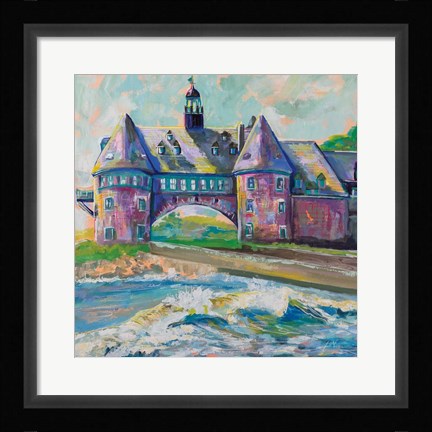 Framed Coastal Towers Print