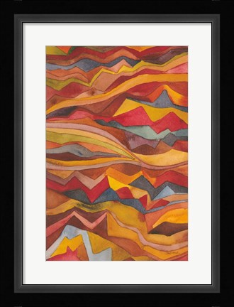 Framed Painted Desert I Print