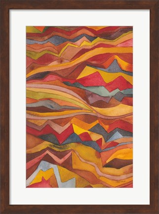 Framed Painted Desert I Print