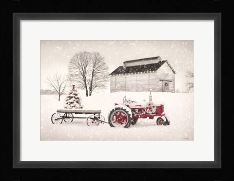 Framed Feels like Christmas Print