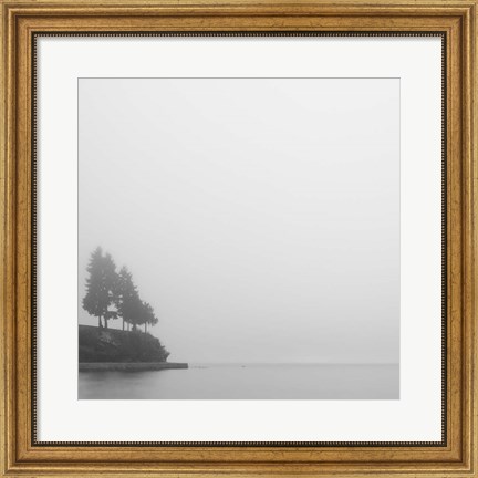 Framed Foggy Coast 1 Print