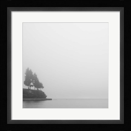 Framed Foggy Coast 1 Print