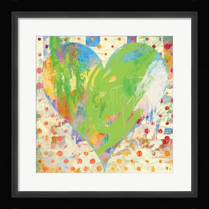 Framed Carnival Heart Print