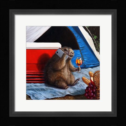 Framed When The Campers Are Away Print