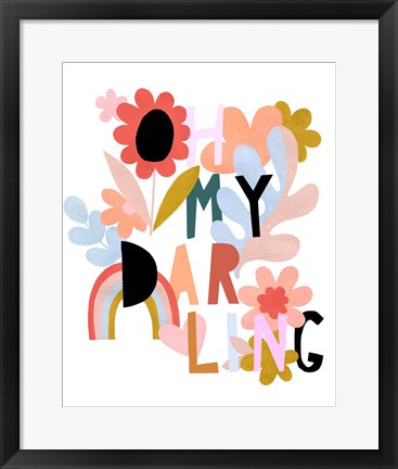 Framed Oh My Darling Print