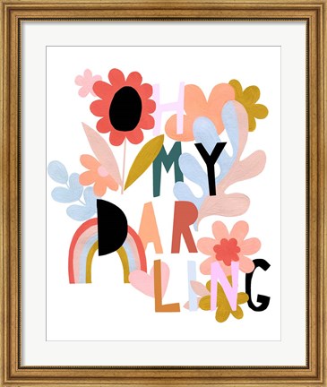 Framed Oh My Darling Print