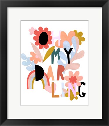 Framed Oh My Darling Print