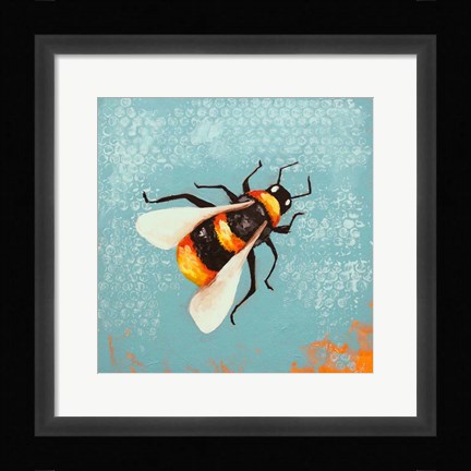 Framed Bee Painting Print