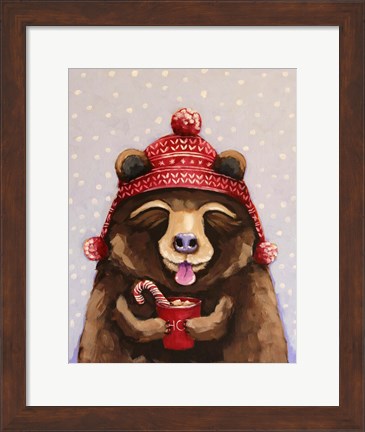 Framed Hot Chocolate Bear Print