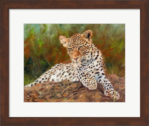 Framed Lazy Leopard Print