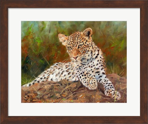 Framed Lazy Leopard Print