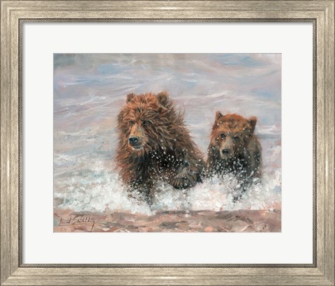 Framed Bears Are Coming Print