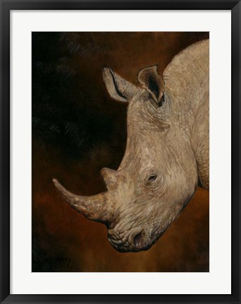 Framed Rhino 2 Print