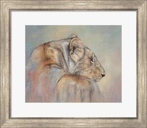 Framed Lioness Fade Print