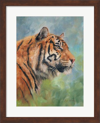 Framed Lucky Tiger Print