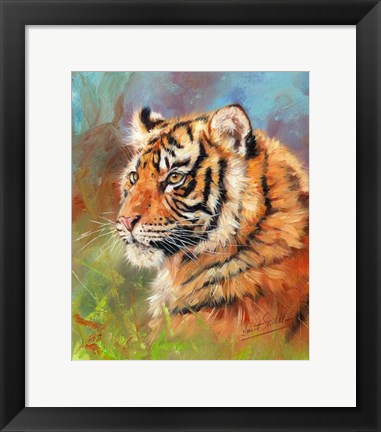 Framed Strong Tiger Print