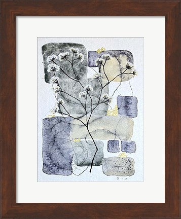 Framed Abstract Botanical 9 Print