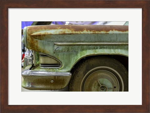 Framed Rusty Green Print