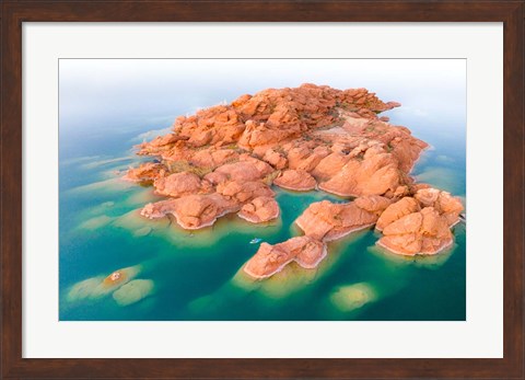 Framed Island Rock Print