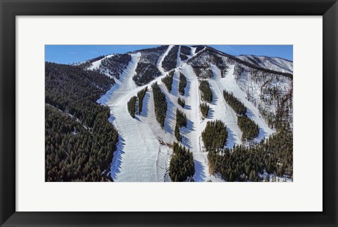 Framed Ski Trail Print
