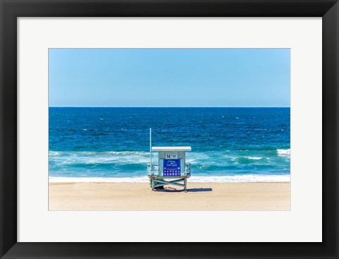 Framed Lifeguard Tower Print