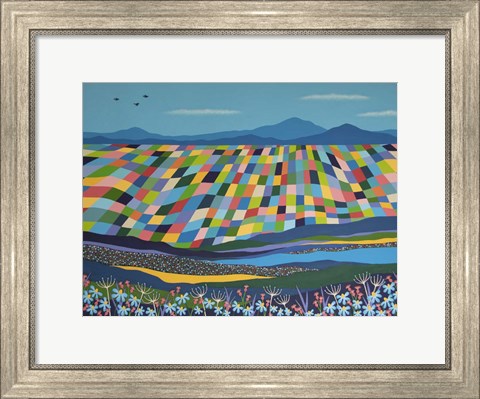 Framed Rainbow Landscape 2 Print