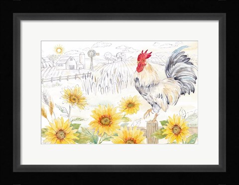 Framed Good Morning Sunshine landscape Print