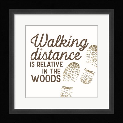Framed Lost in Woods VI-Walking Distance Print