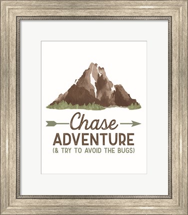 Framed Lost in Woods portrait III-Chase Adventure Print