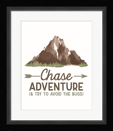 Framed Lost in Woods portrait III-Chase Adventure Print
