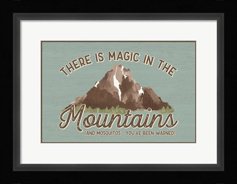 Framed Lost in Woods landscape III-Magic Mountains Print