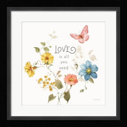 Framed Countryside IX Print