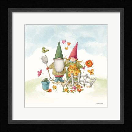 Framed Everyday Gnomes II-Garden Print