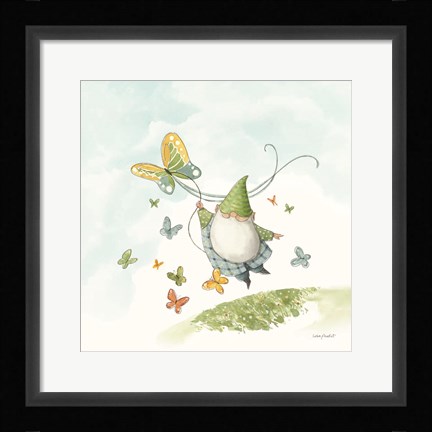 Framed Everyday Gnomes III-Butterfly Print