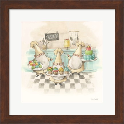 Framed Everyday Gnomes VI-Pastry Print