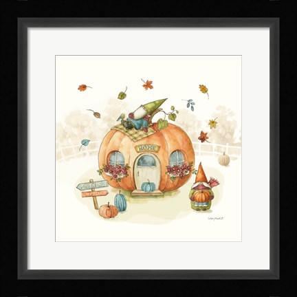 Framed Everyday Gnomes X-Pumpkin Print