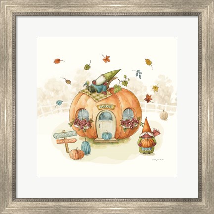 Framed Everyday Gnomes X-Pumpkin Print